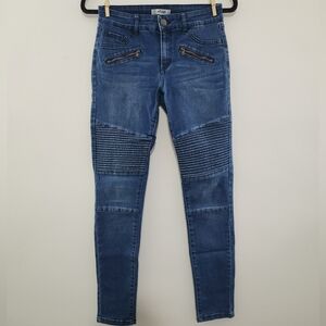Refuge Dark Blue "MOTO" Jeggings